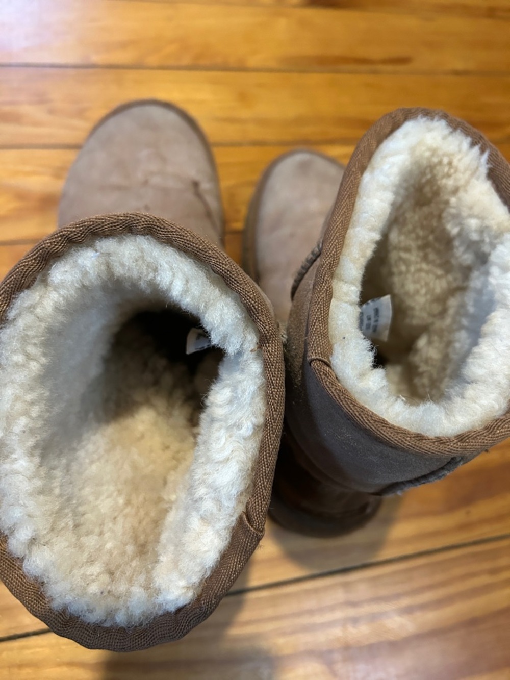 UGG womens Chestnut Sheepskin Short Boots - Picture 5 of 7